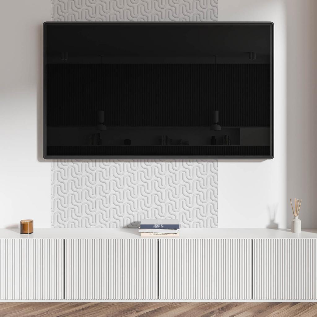 Panel Samoprzylepny Z Nadrukiem - Idealny Do Kuchni 100X50 Cm Fale W Teksturze 3D