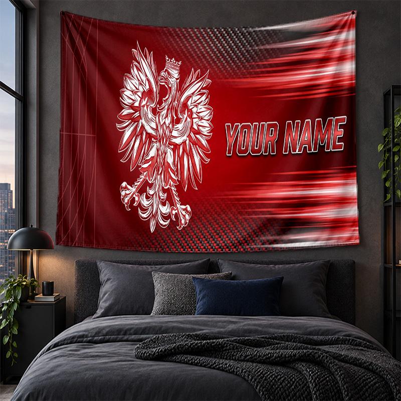 Personalized Tapestry Wall Hanging Poland Pattern Art Background Cloth