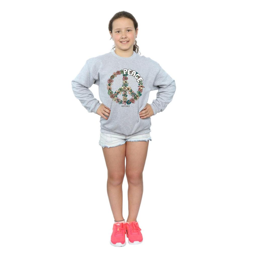 Woodstock Girls Floral Peace Sweatshirt