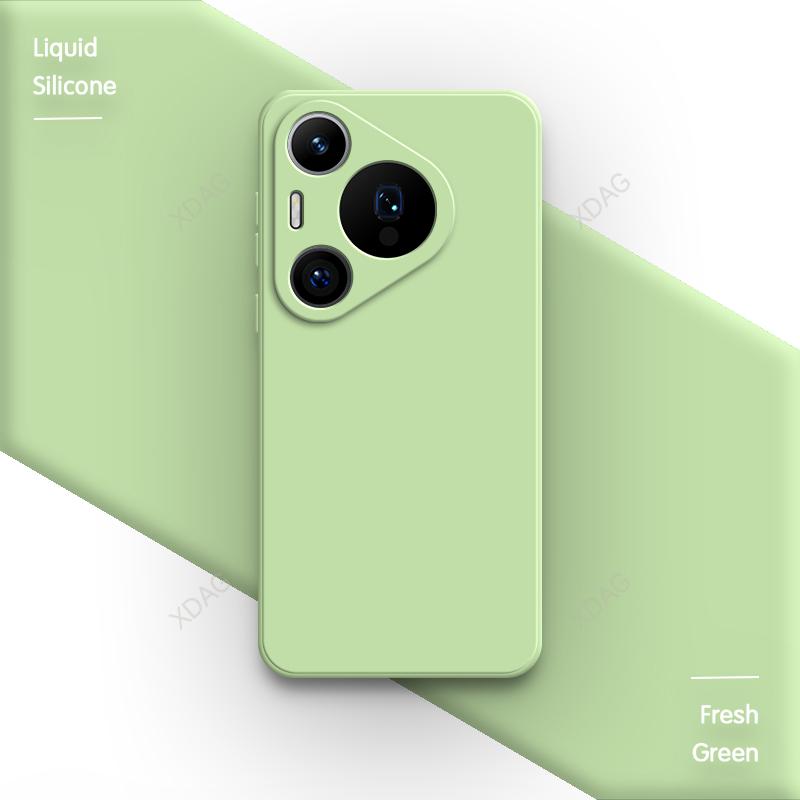 Чехол для телефона Huawei Pura70 Pura 70 Pro 70Pro 5G с полуоберткой, мягкий жидкий силиконовый противоударный чехол для задней панели