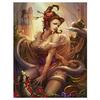 5d Diy Diamond Painting Cross Stitch Beauty and Snake Diamond Embroidery Mosaic Canvas Painting