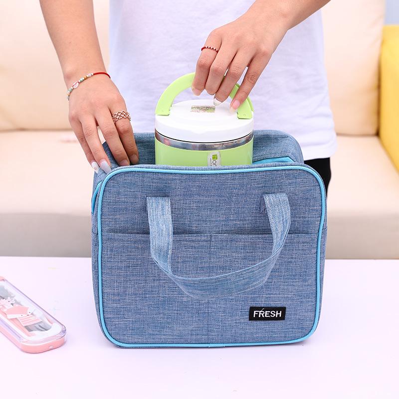 Ткань Оксфорд, термосумка для обеда для женщин, портативная коробка для пикника, бенто, изолированные сумки-холодильники, школьный контейнер для путешествий, контейнер для хранения еды