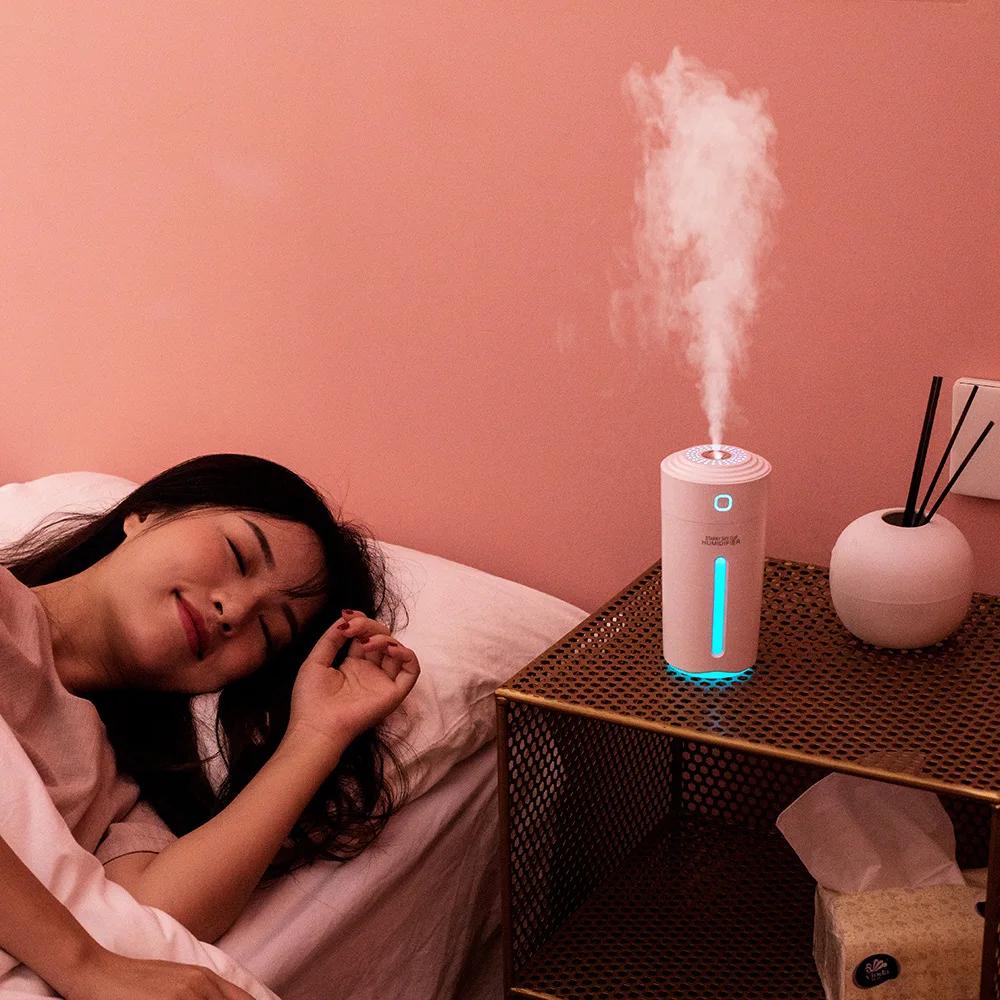 280 мл автомобильный увлажнитель воздуха многофункциональный красочный атмосферный световой распылитель беспроводной портативный домашний офисный увлажнитель воздуха 800 мАч