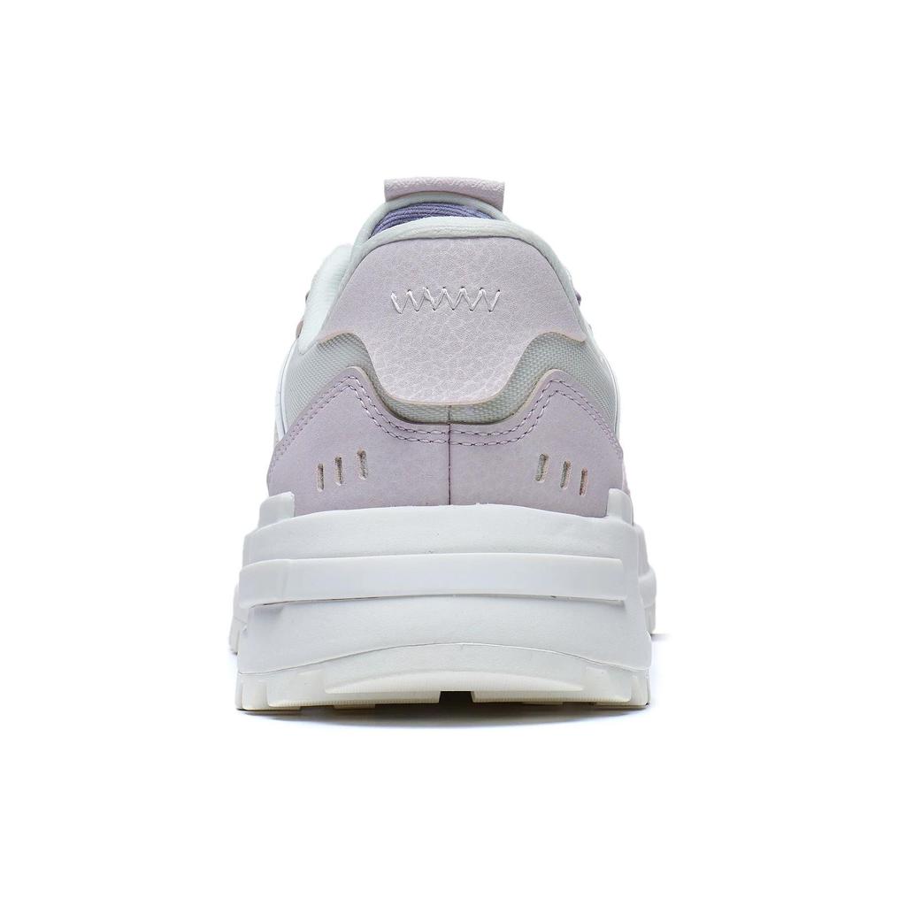 Li Ning Cheng Feng 2.0 Ткань Синтетическая Кожа Нескользящая Износостойкая Низкая Спортивная Повседневная Обувь Женские Кроссовки Белые Серые Фиолетовые AGCT156-3