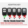 HIBEYO 2 Button Key Fob Cover for Honda CR-V HR-V Odyssey Vezel Crosstour Spirior Jade Crider Civic CRV Avancier URV Acura CDX ILX Accessories with