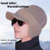 Unisex Winter Hat Outdoor Thick Ski Sports Knitted Hat Plush Fur Lined Warm Earflap Cap Stylish Soft Knit Hat