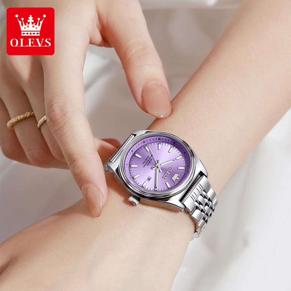 Watches Woman Elegant Quartz Watch Waterproof Luminous Stainless Steel Date Watches Woman Bracelet Gifts Box