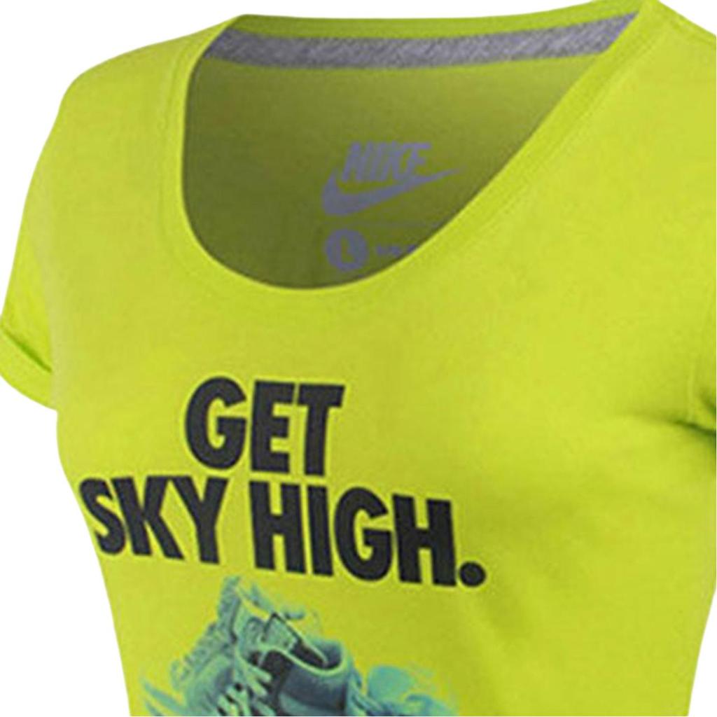 Nike Повседневная спортивная влагоотводящая дышащая футболка с коротким рукавом женская майка оливково-зеленая 649319-303