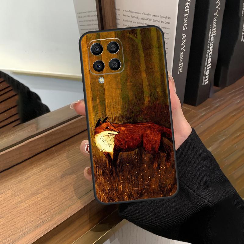 Зимний лис Лисы Чехол для Samsung Galaxy M35 M15 M55 M56 M36 M16 M06 M31 M13 M33 M53 M12 M32 M52 M14 M34 M54