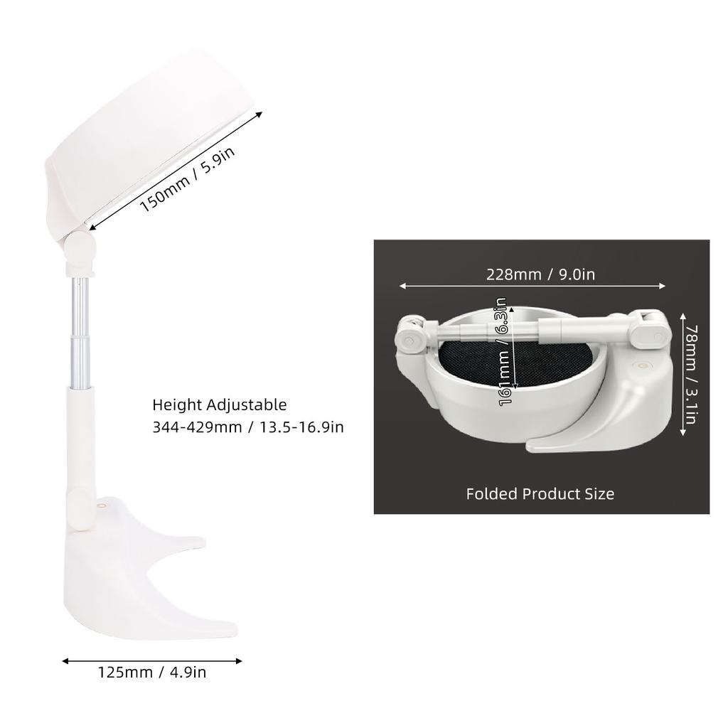 Портативная вытяжка 8 Вт Портативный кухонный вытяжной вентилятор с 3 скоростями для барбекю в помещении, хот-пота, питание от USB, складной, низкий уровень шума