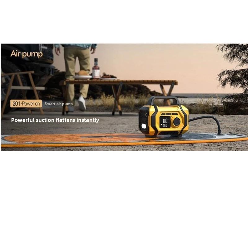 All In One Car Emergency Jump Starter Large Capacity Power Supply with Air Inflator & Dust Blower Portable 12V Car Battery Jumper Pack