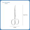 Stainless Steel Eyebrow and Nose Hair Trimmer Scissors - Pointed & Round Tip for Men’s Grooming