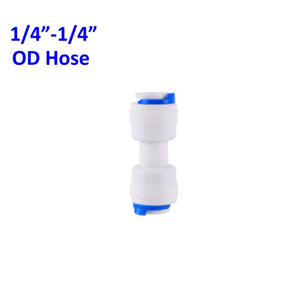 OD 1/4" 3/8" Hose Tube Connectors Reverse Osmosis Aquarium Fittings RO Water Elbow Straight Plastic Pipe Coupling Water Joints