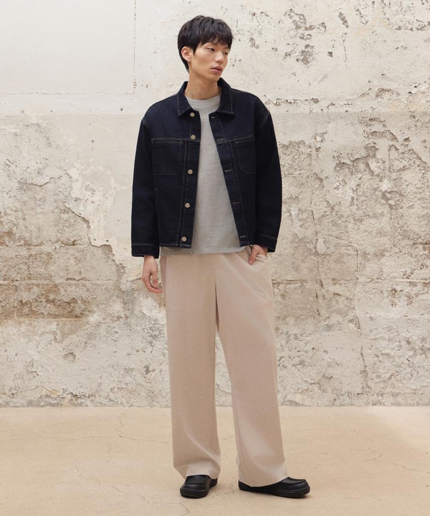 AGOD Wide Banding Slacks [Cream]