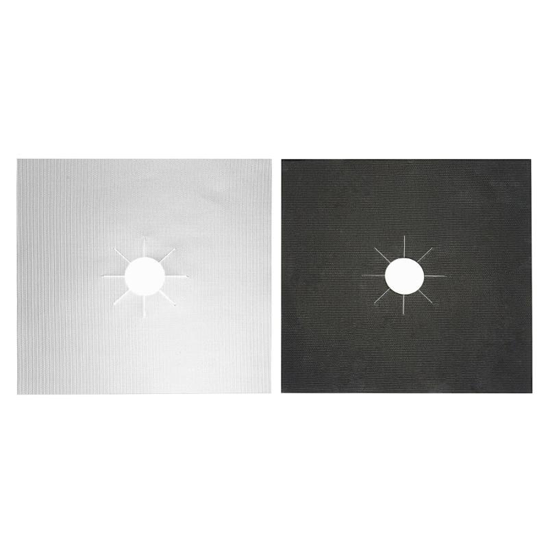 1/2/4 шт. Защитные накладки для газовой плиты, Кухонная плита, Покрытие-вкладыш, Чистящие коврики, Накладка, Варочная панель, Легко чистить, Кухонные украшения, 27x27 см