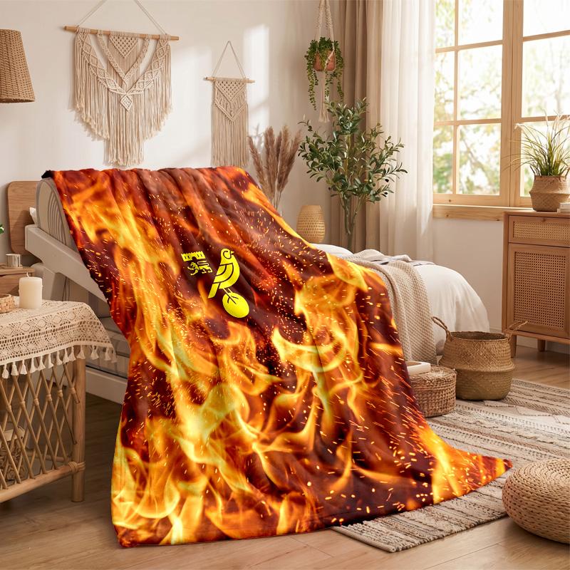 Norwich City Football Print Flannel Blanket Soft Warm Sofa Bed Throw Blanket For Home Office Bedroom