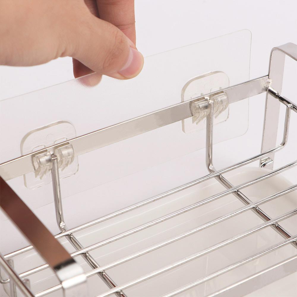 Drain Pan Countertop Scourer Pad Kitchen Storage Tools Sponge Holder Sink Organizer Drainer Rack