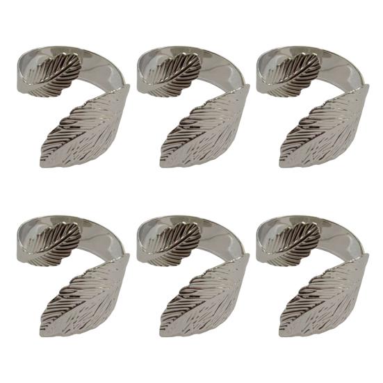 Кольца для салфеток в виде листьев, многоразовые металлические держатели для салфеток, винтажные кольца для салфеток в форме листьев для праздничной вечеринки, свадьбы, формального или повседневного декора обеденного стола