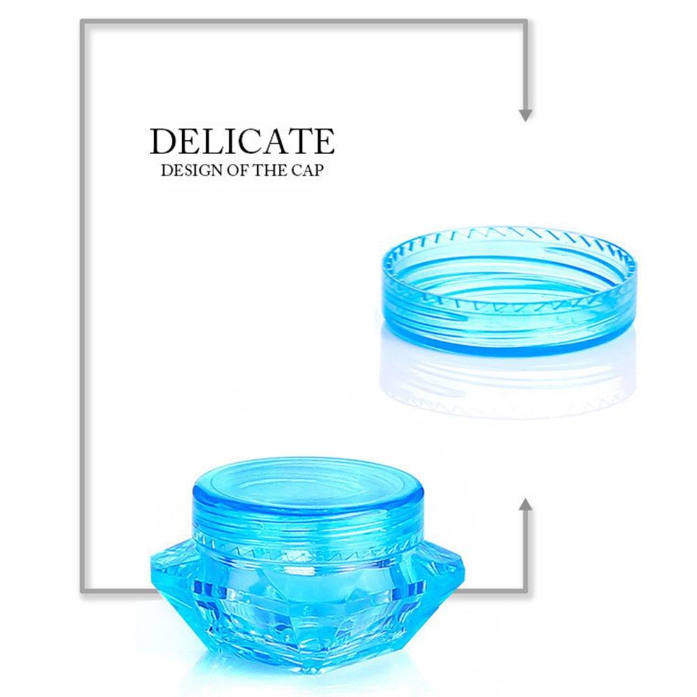 5g Polystyrene Trial Sample Box Transparent Refillable Bottles New Diamond Shaped Facial Cream Box