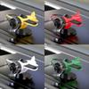 360° Rotary Car Center Console Decorations Solar Powered Aircraft Ornaments  Desktop Ornament
