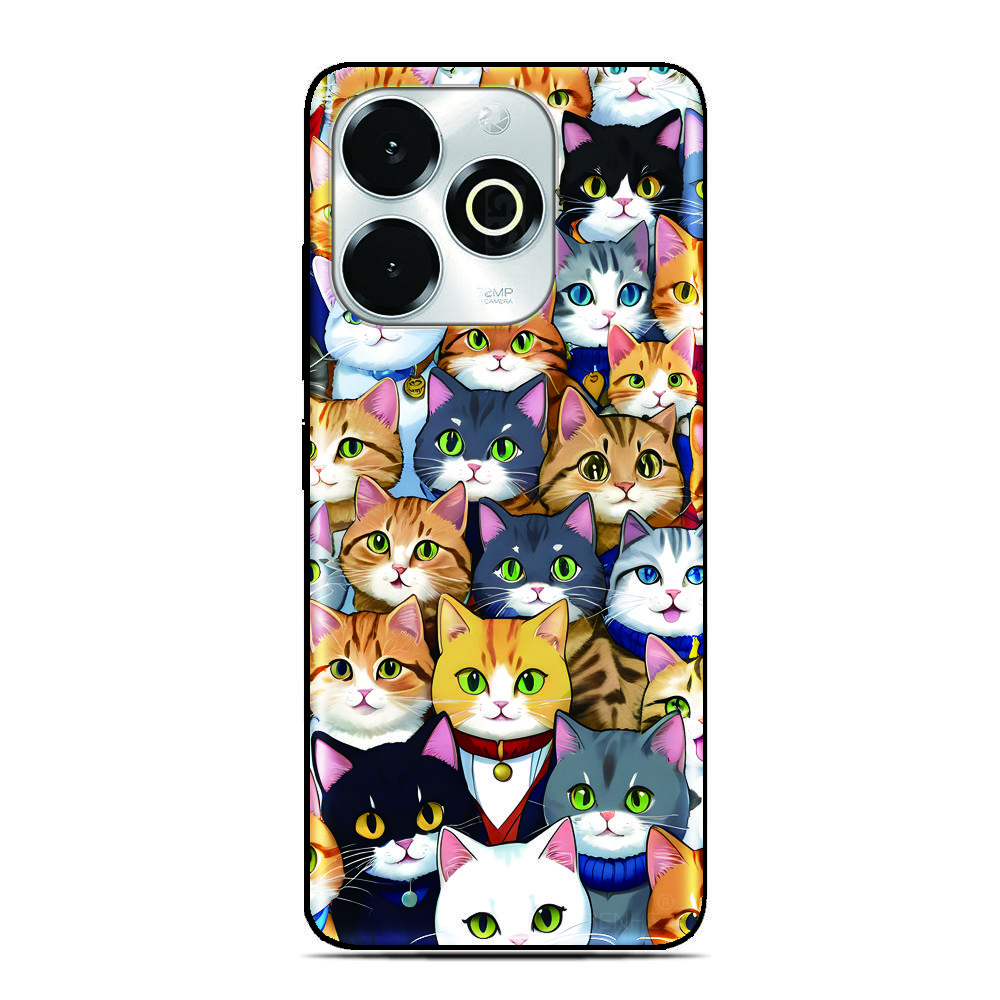 Cute Cat Photo Phone Case For Blackview Wave 9C 8C 6C Shark 9 Color 8 A100 A96 A95 A90 A85 A80 A70 A55 A53 A52 A200 Pro Cover