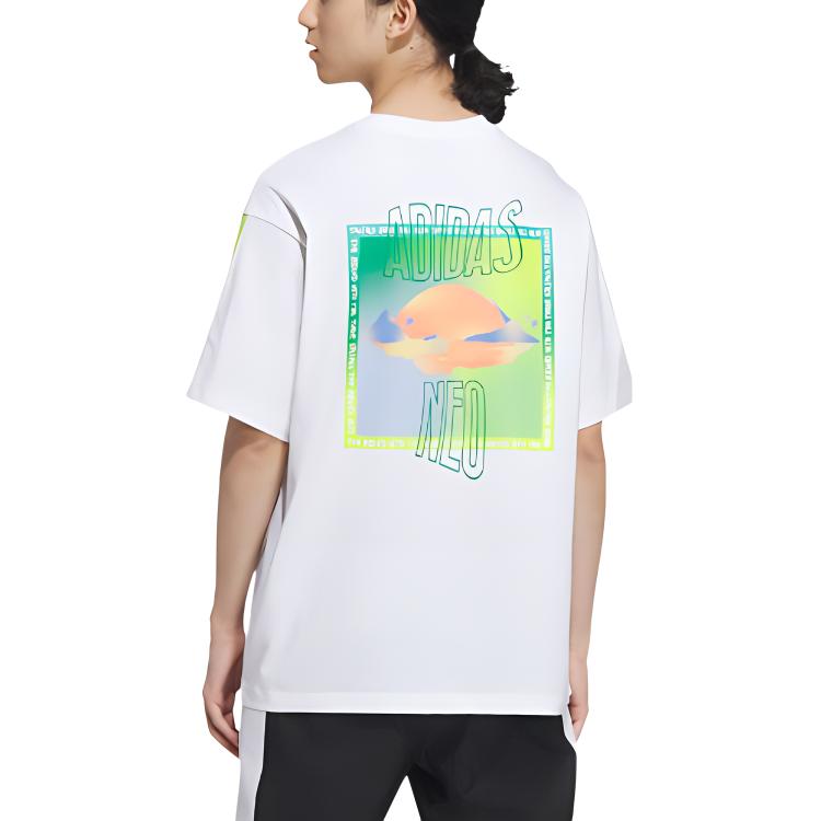 Adidas Neo T Shirt Unisex White IA6743