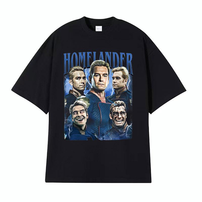 Limited Homelander Vintage Graphic T Shirt Unisexs Clothing Harajuku Gothic Classic Tshirts Unisex Casual Cotton Oversized Tshirt