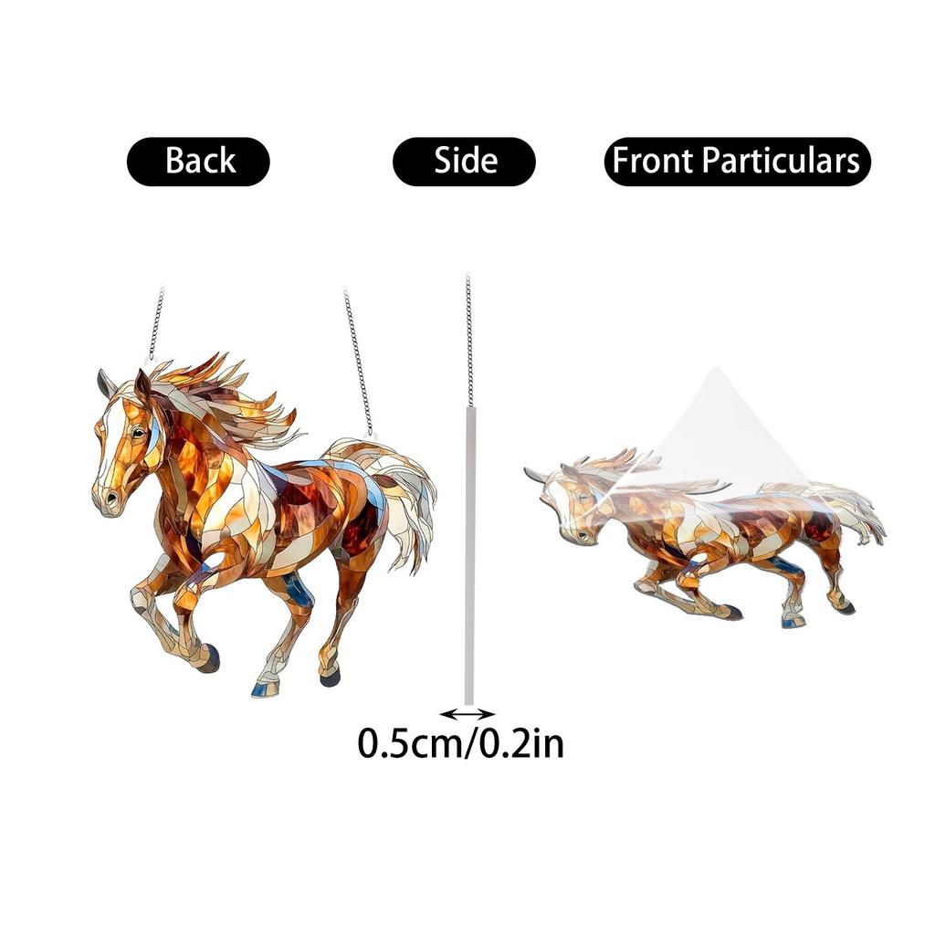 Horse Pendant Window Sun Capture Decoration, As A Gift Decoration Pendant For Horse Lovers And Owners