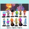 6-9 см Фигурки Crazy Element City с подставкой Набор из 8 различных ПВХ игрушек для детей 4-6 лет)