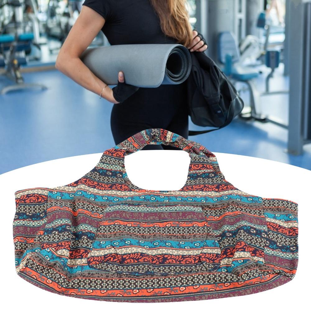 Large Size Yoga Mat Bag With Pockets Yoga Mat Carrier Yoga Essentials Yoga Tote Bag For Women