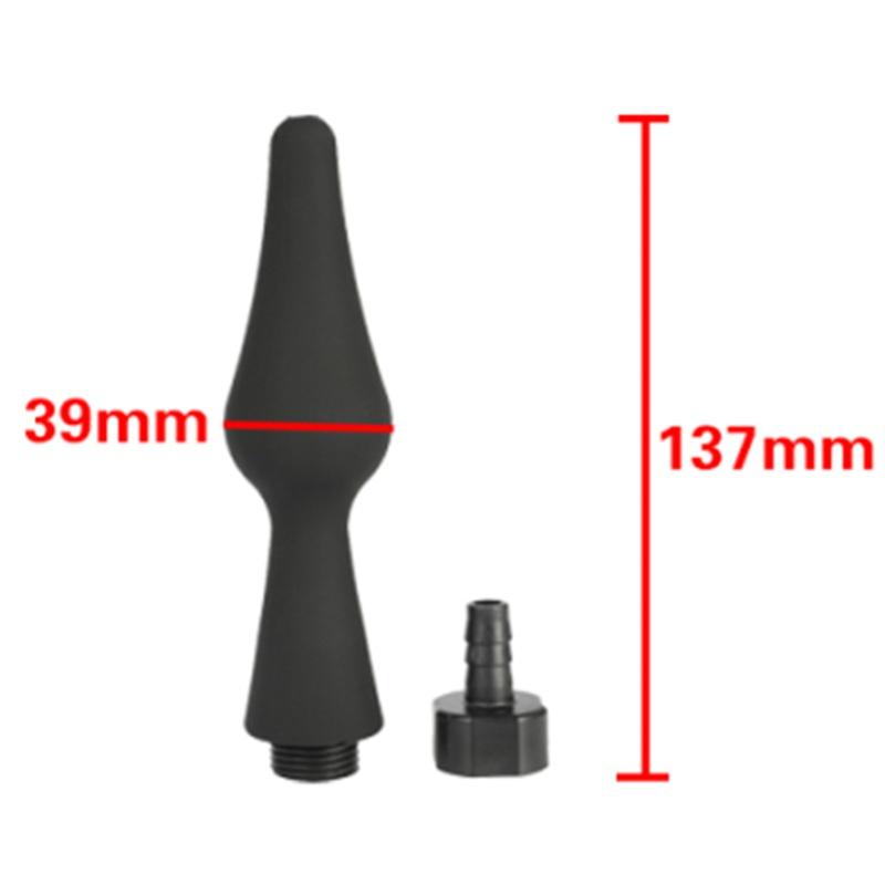 Набор для очистки клизмы, силиконовый набор для душа, 3 шт., насадка для душа, насадка для шланга, наконечник, ручка, пробка для шприца