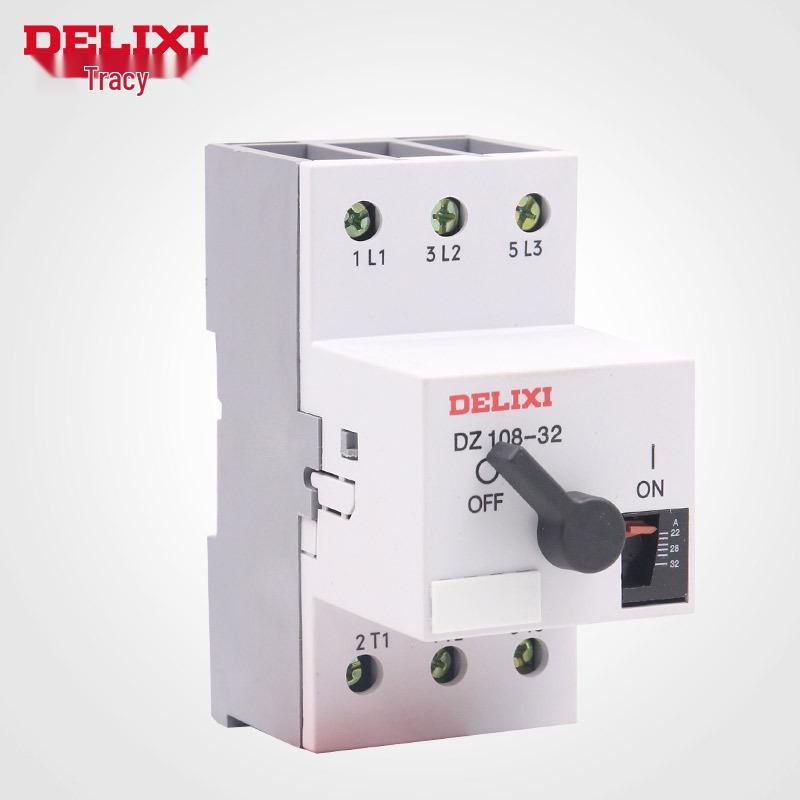 Защита двигателя DELIXI DZ108-32 Регулируемый ток 3VE2532A Пластиковый корпус