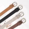 Luxury Design Punk Rivet Belt Casual Pin Buckle Waistband Retro Suede Leather Belt  Women Fashion