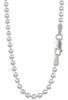 Gin No Silver 925 Ball Chain Width Length Chain Necklace Large Beads Thick Thick Simple [Shinjuku Kura] Approx. 3.0mm 40-80cm (60cm) Women's Men's