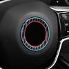 For BMW X3 G45 G48 2025- Carbon Fiber Steering Wheel Button Frame Sticker Emblem Trim Ring Car Interior Decor Accessories FW6