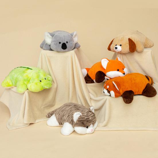 Плюшевые игрушки-пузики с весом, мягкие панда, лиса, коала, плюшевые игрушки для снятия тревоги, поддержки сна, обнимания, подушка для тела, подарок для детей и взрослых, декор