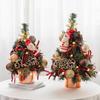 NUCHI Christmas Pinecone Tree Set - Small Blooming Desktop Decoration Ornament