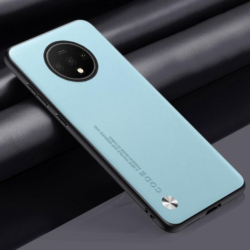 Роскошный чехол из искусственной кожи для OnePlus 7T 7 Pro OnePlus7 T задняя крышка матовый силиконовый чехол для телефона OnePlus 7T Pro 7Pro One Plus 7