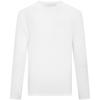 Calvin Klein Футболка с круглым вырезом и длинным рукавом в стиле минимализма с вышивкой, мужская, белая 40GC215