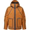 Slate Color Block Zipper Hooded Long Sleeve Loose Jacket Men Jackets Orange C28028