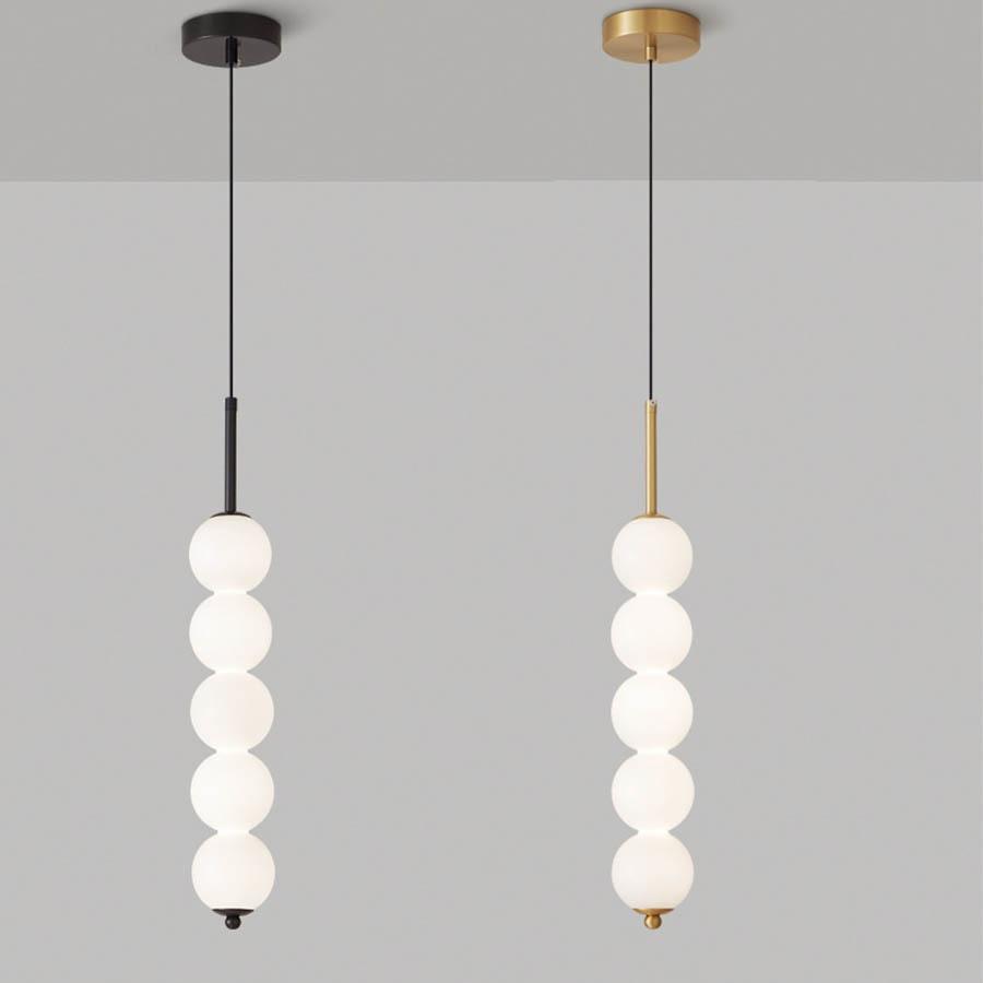Nordic Copper Glass Ball Прикроватная длинная подвесная лампа для ресторана, подвесной светильник для кухонного острова, магазина, бара, подвесной светильник