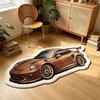 Sports Car Shaped Plush Rug, Soft Non Slip Washable Doormat, Trendy Racing Decor Mat for Bedroom Gaming Room Home Decor