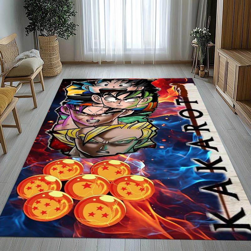 Anime D-Dragon Ball Game Cartoon Living Room Non-Slip Area Rug Soft Carpet for Bedroom Kids Playroom Sofa,Home Decor Doormat