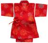 Fireworks Made In Red Summer Summer Room Wear [Warudo] Children's Jinbei, Girls, Kids, Jinbei, Pattern, Red, Japan, Plum, 100% Cotton, Sizes 90, 100,