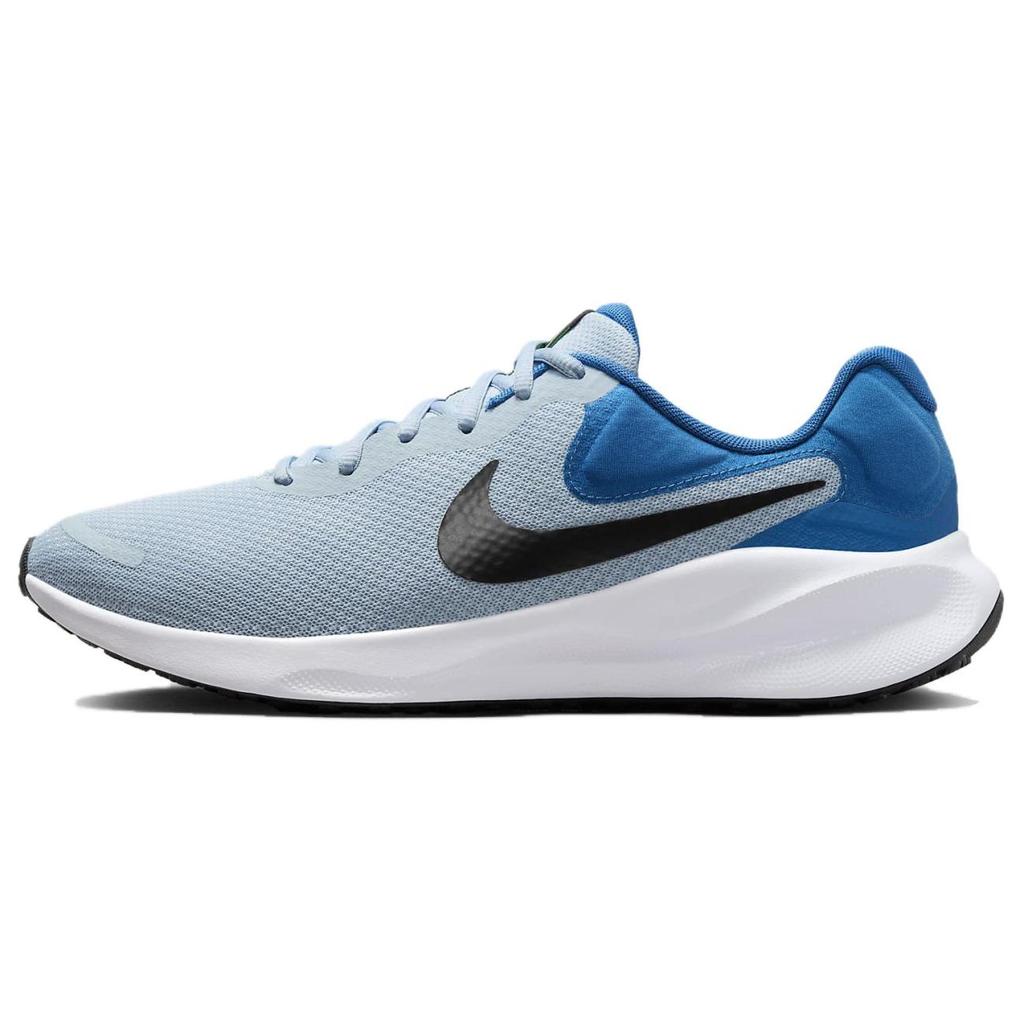 Nike Revolution 7 Light Armory Blue Star Blue Green Strike Black Running Shoes FB2207-402