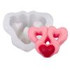 Многоцелевая силиконовая форма на тему любви для рукоделия, декоративная свеча для пар и мероприятий