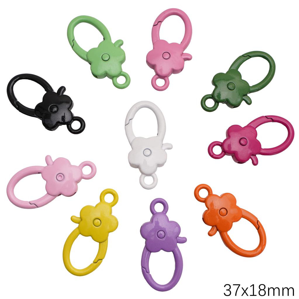 5-100 шт. Сплав Окрашенный спреем Брелок Брелок Карабин Кольцо для ключей Для DIY Ювелирных изделий Ключи Кошельки Украшения