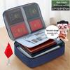 Multi-Layer Travel Storage Box for Documents and Cards