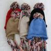 Осенне-зимняя разноцветная шапка-пуловер с кисточками для женщин в корейском стиле, универсальная, с большим шерстяным помпоном, ручной вязки, плетёная шерстяная шапка