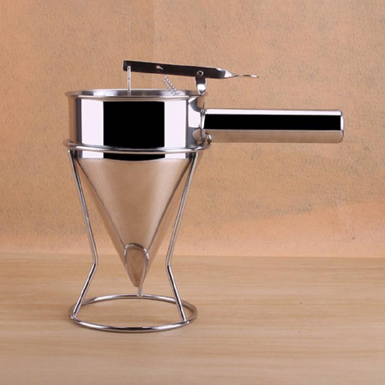 Waffle Batter Dispenser Pancake Maker Cooking Tool Funnel Dispenser with Rack